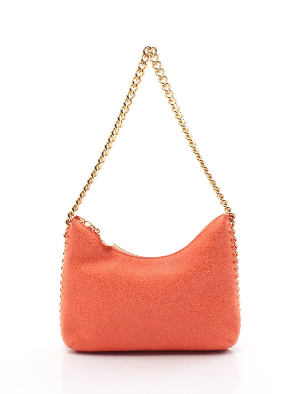 Stella McCartney Falabella Mini Orange Gold Chain Shoulder Bag